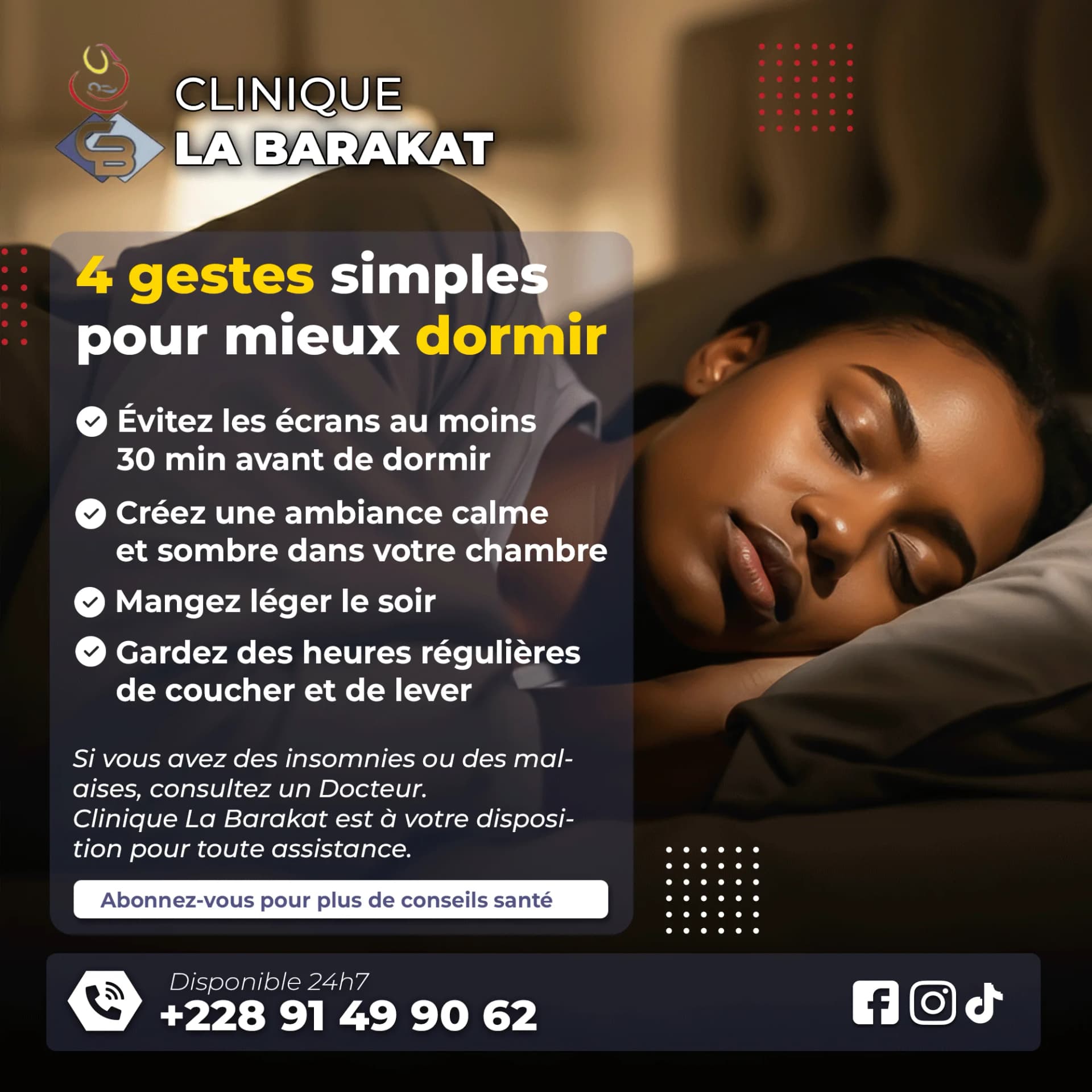 Conseil santé : 4 gestes simples pour mieux dormir