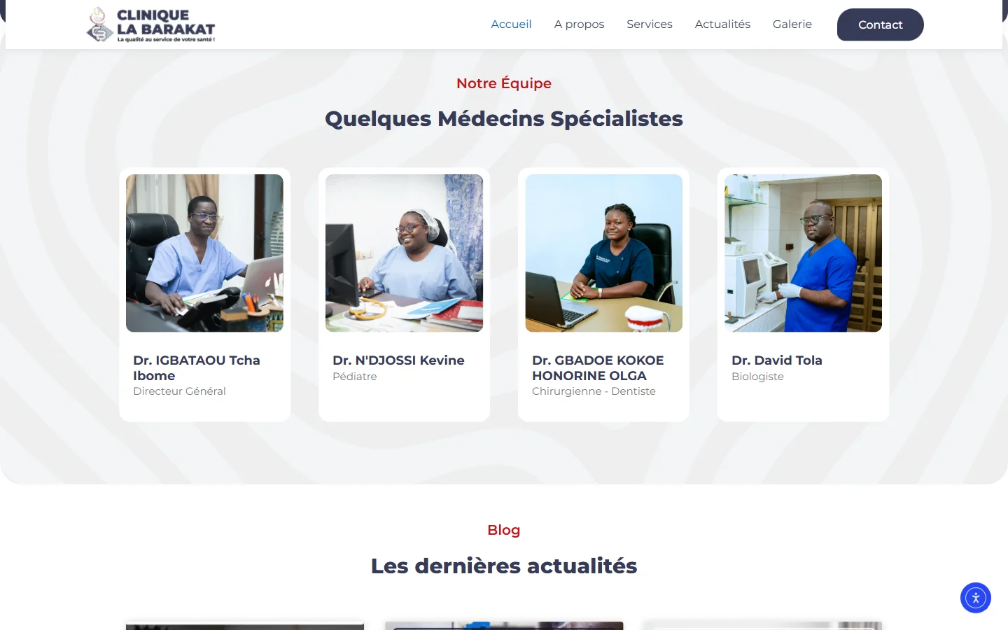 Présentation de l’équipe de médecins spécialistes