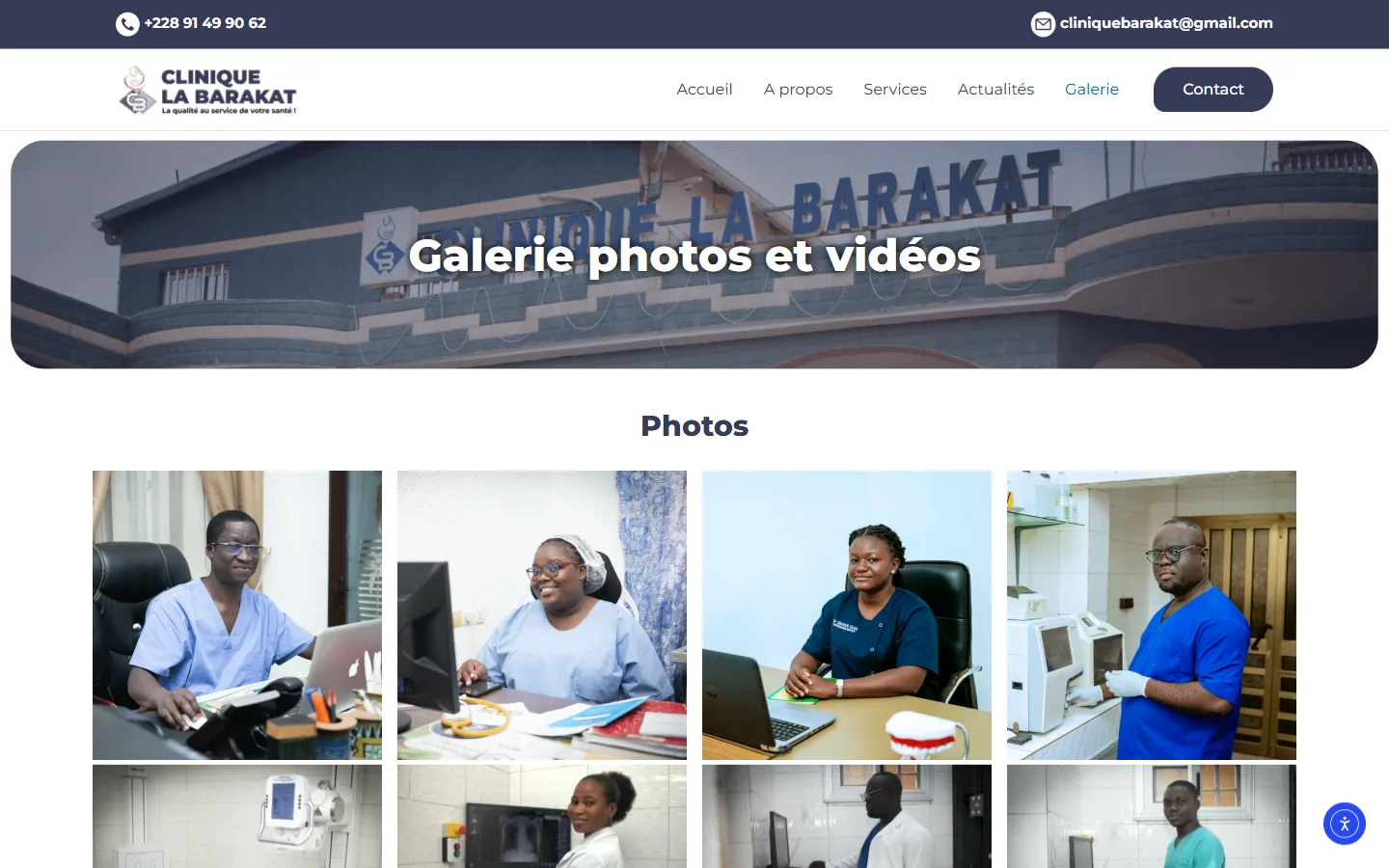 Galerie photos et vidéos
