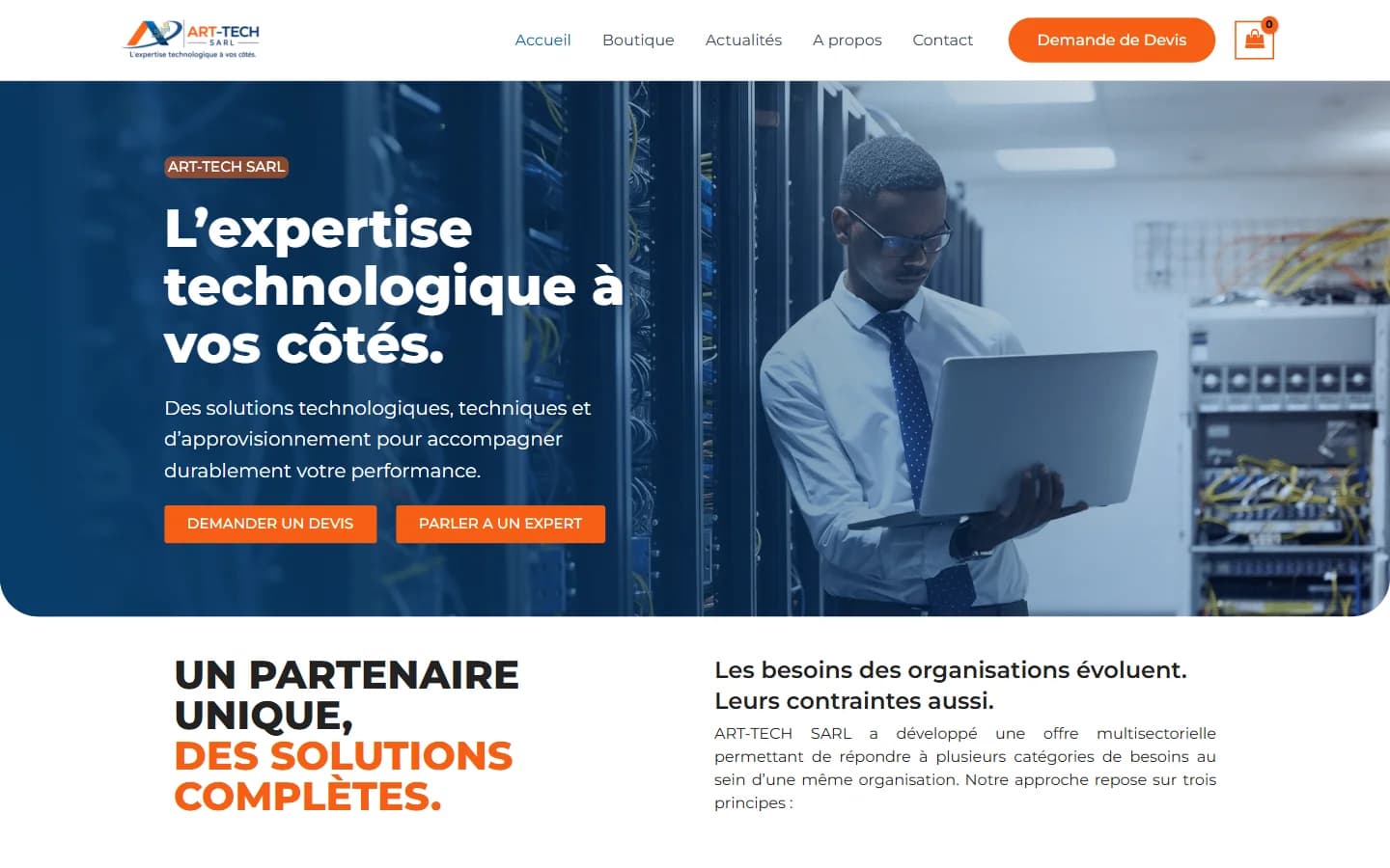 ART-TECH SARL — Site multiservices et boutique informatique