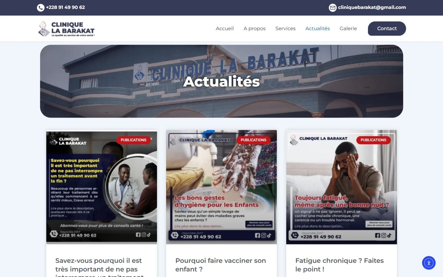 Actualités et conseils santé