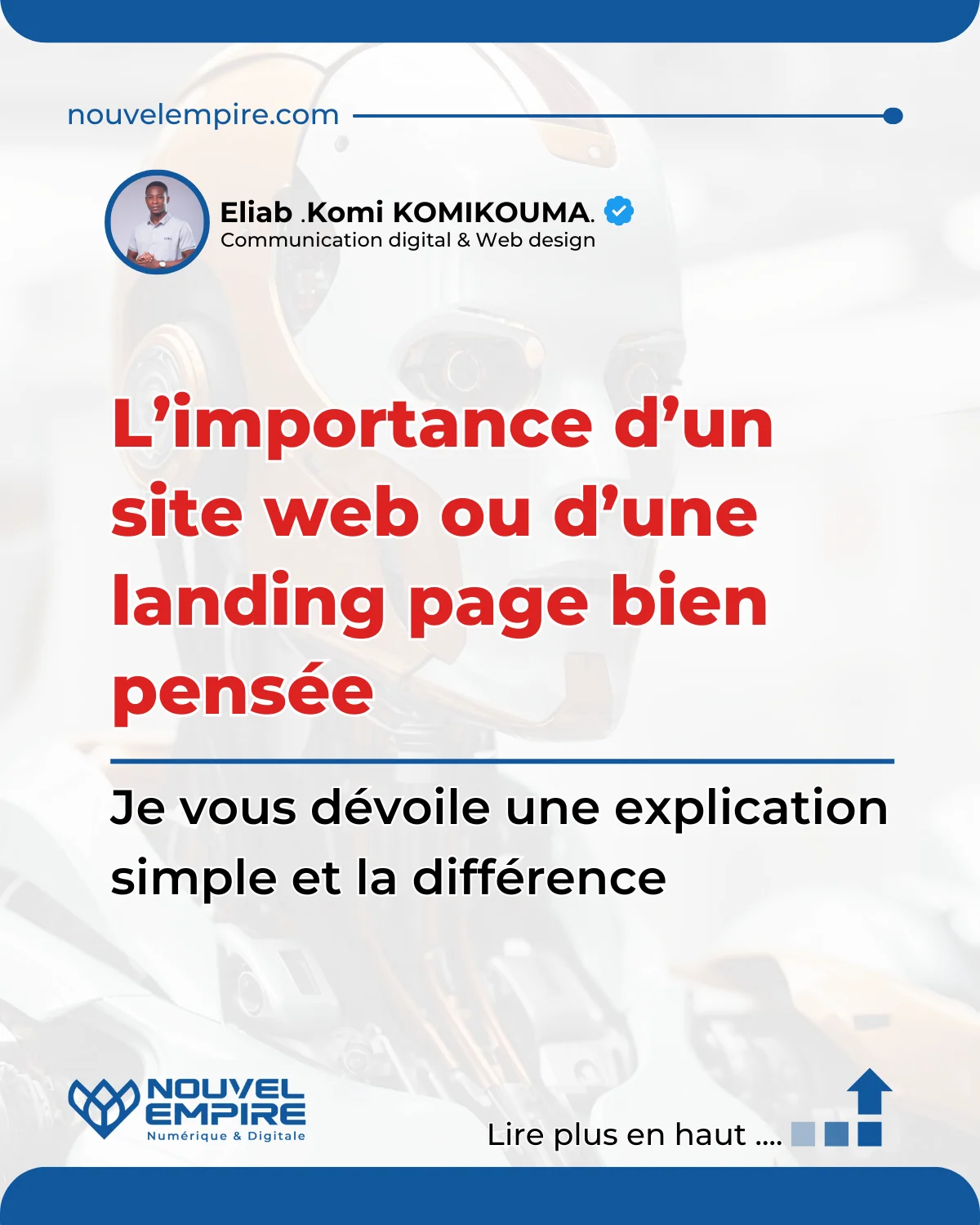 Visuel de conseil : l’importance d’un site web ou d’une landing page bien pensée