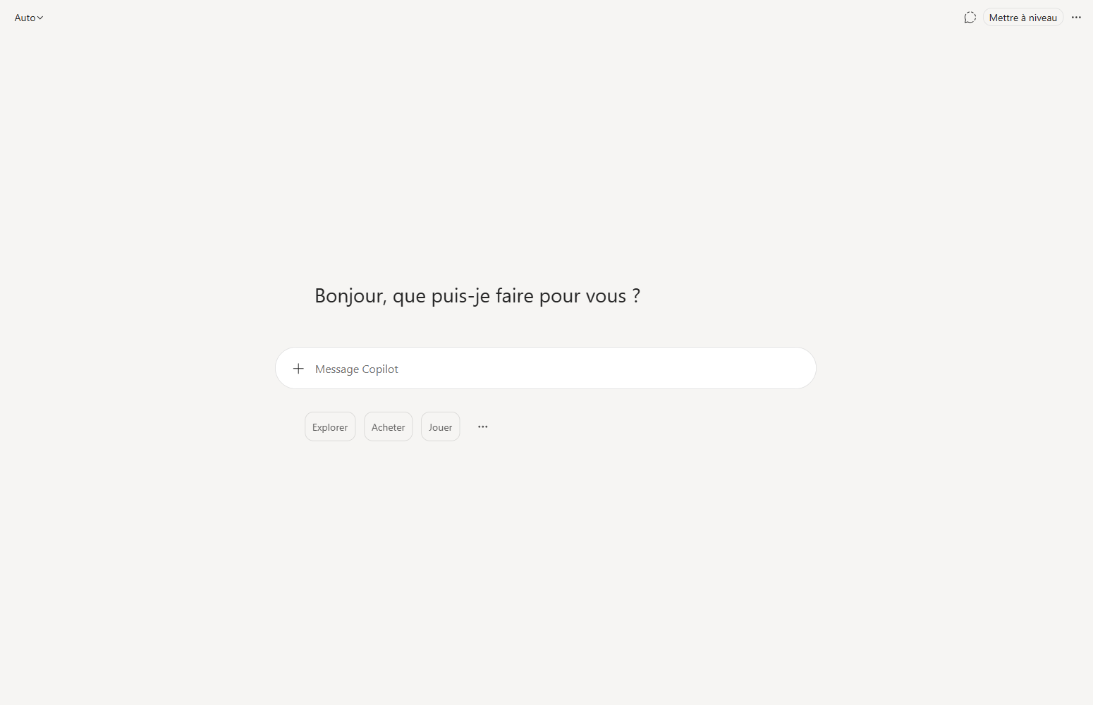 Capture de l’accueil de Microsoft Copilot