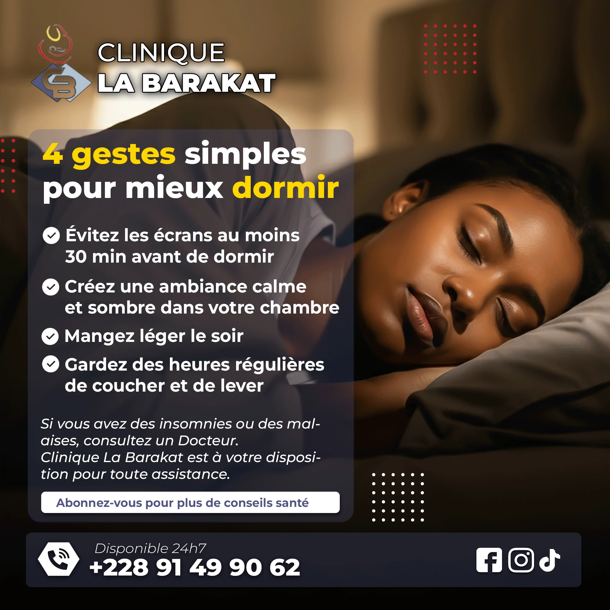 Conseil santé : 4 gestes simples pour mieux dormir