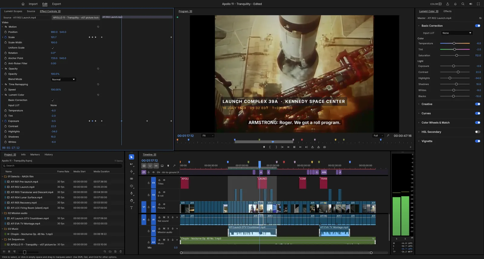 FilmCraft : scopes vidéo, moniteur et timeline multipiste (capture officielle)