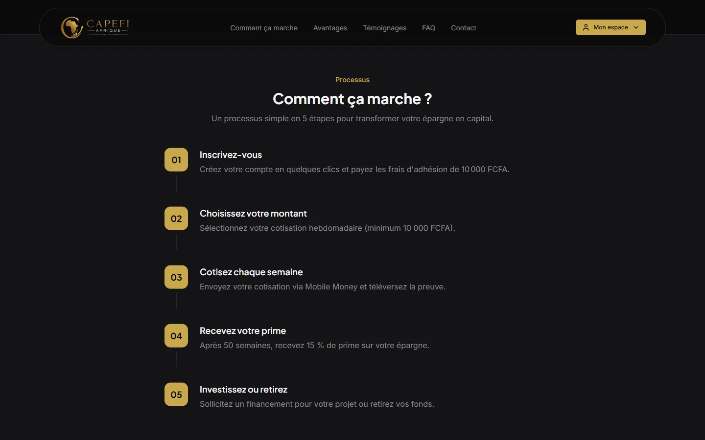 Site public : le programme en 5 étapes
