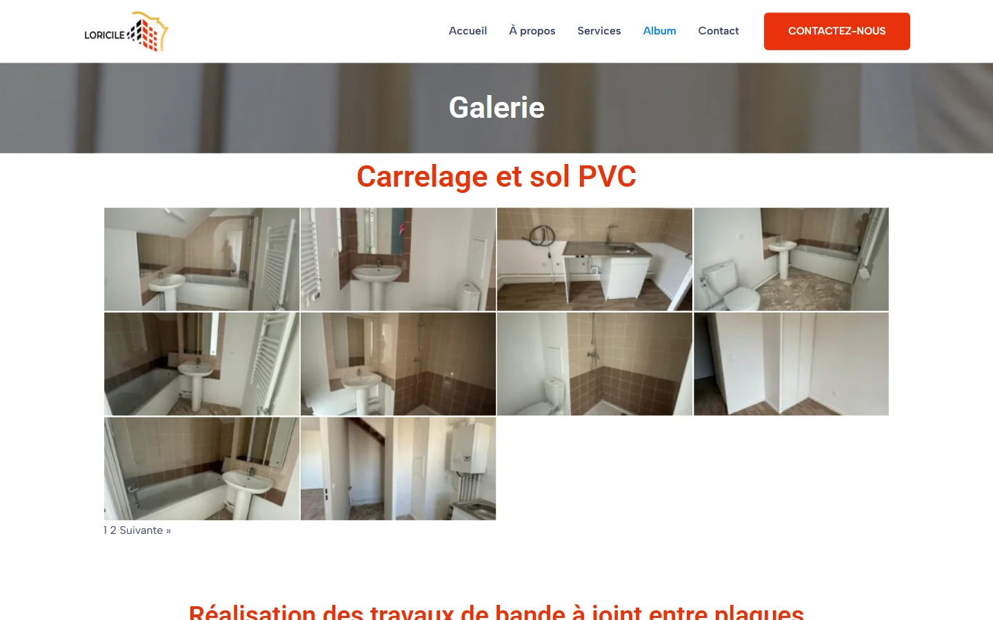Album photo des chantiers