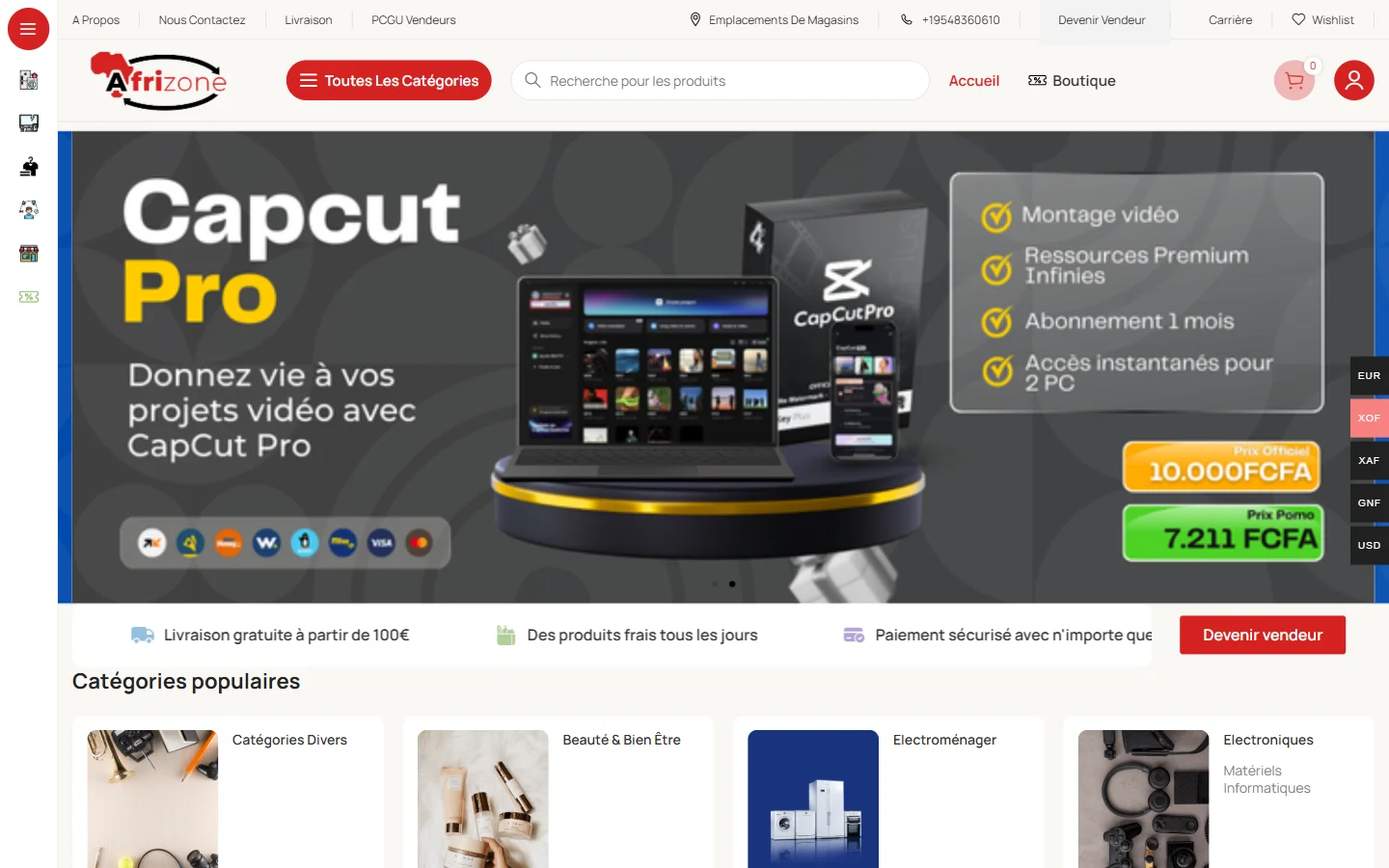 Afrizone — Marketplace multi-vendeurs pour l’Afrique et la diaspora