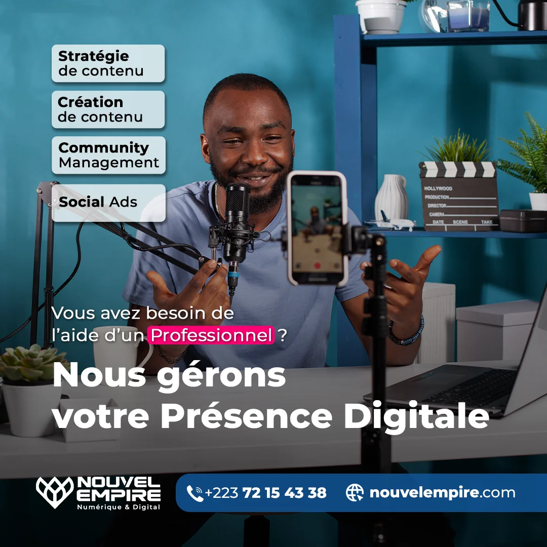 Visuel Nouvel Empire : nous gérons votre présence digitale