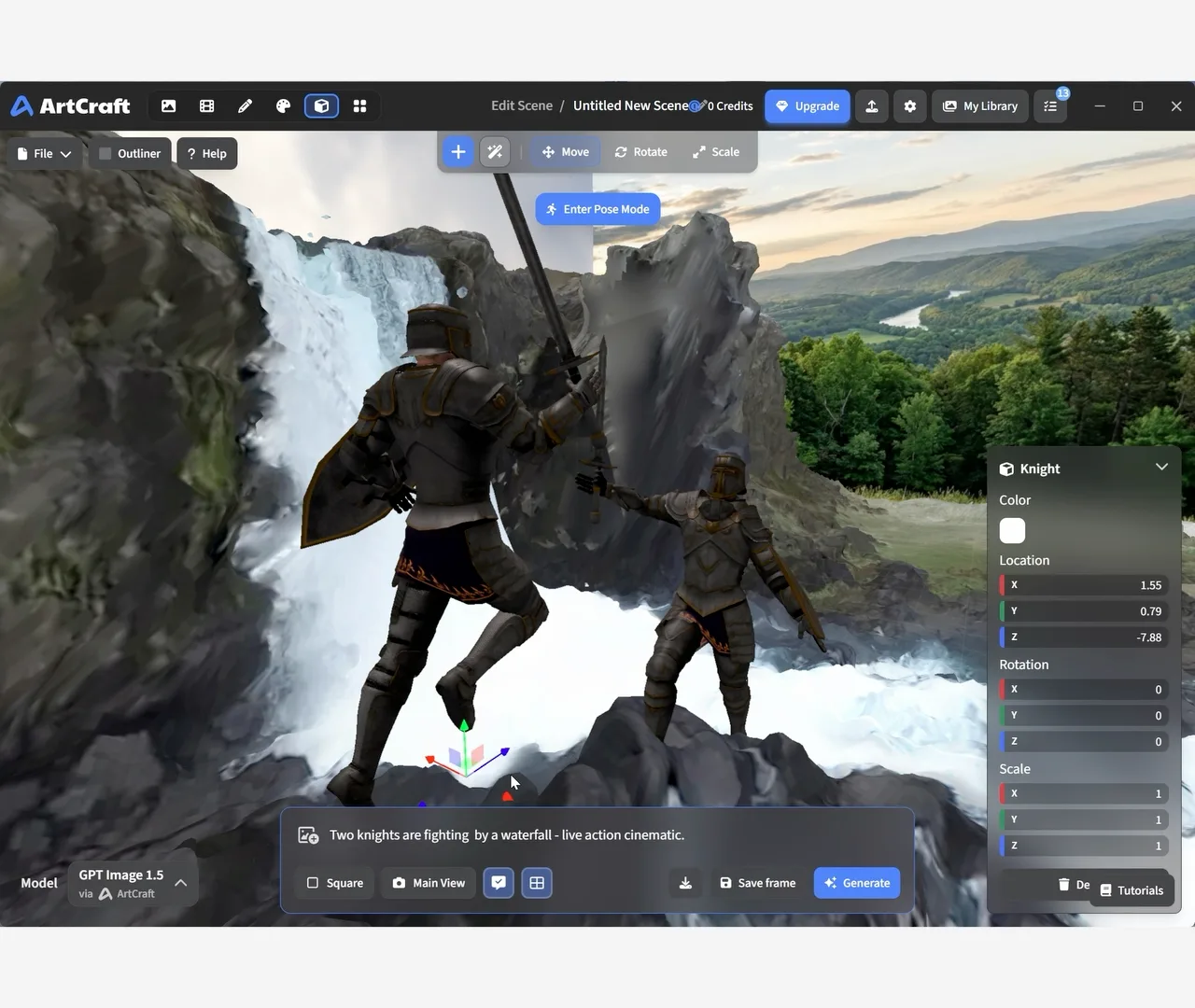 Pose et mise en place d’un personnage dans l’éditeur 3D (kit presse ArtCraft)