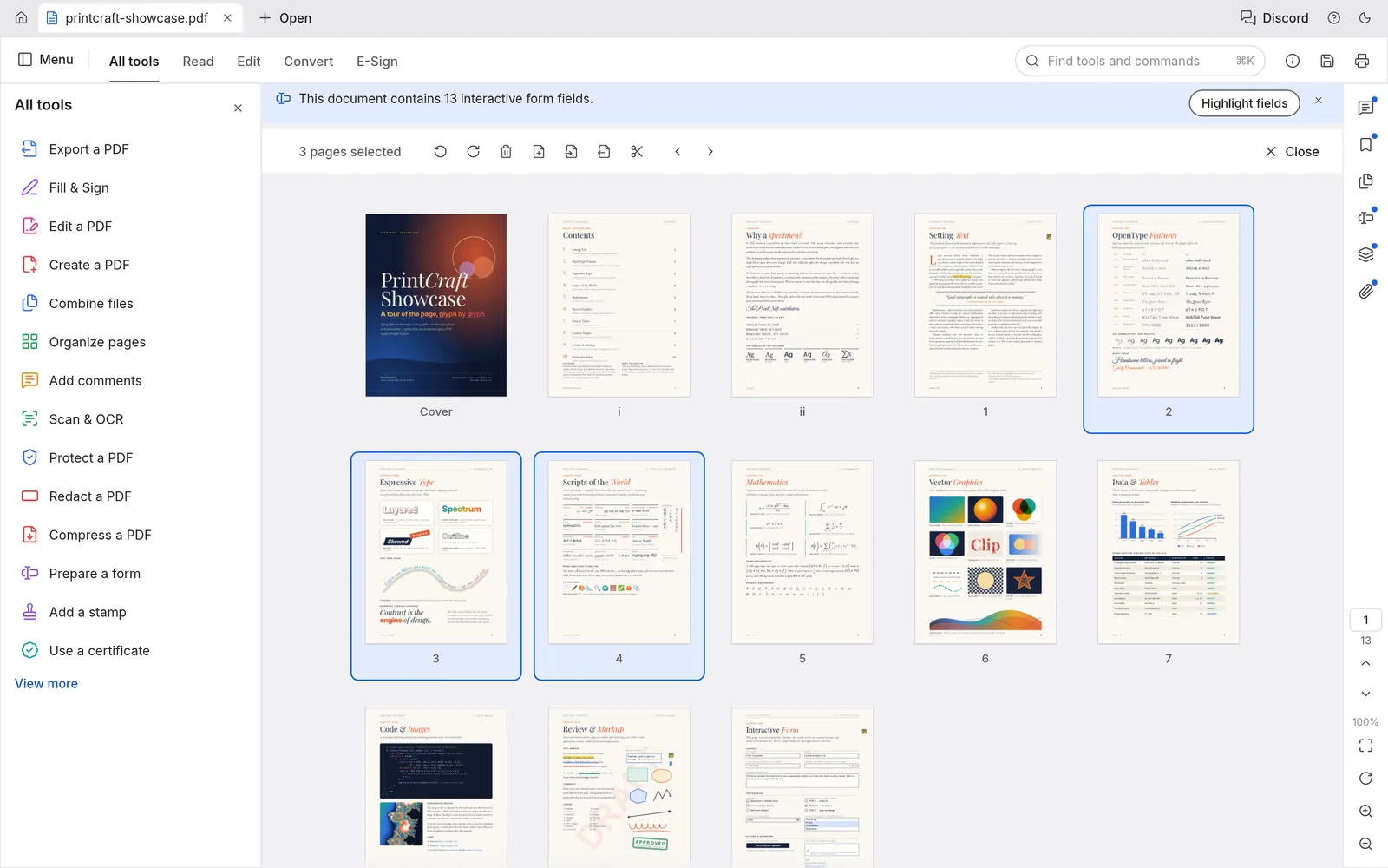 PdfCraft : organisation des pages d’un PDF (capture officielle)