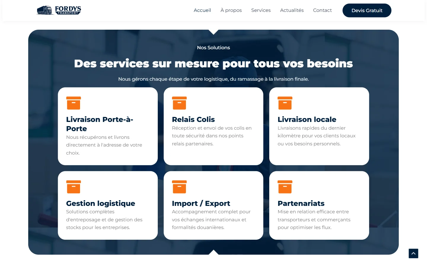Les six solutions de transport et de logistique